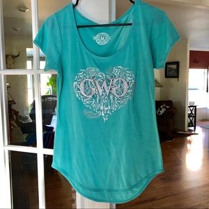Girls With Guns Turquoise Top